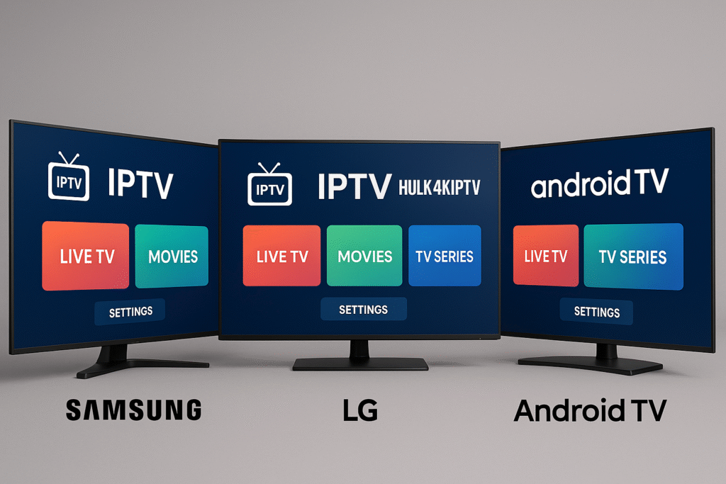 تشغيل IPTV على شاشات سامسونج و LG و Android TV