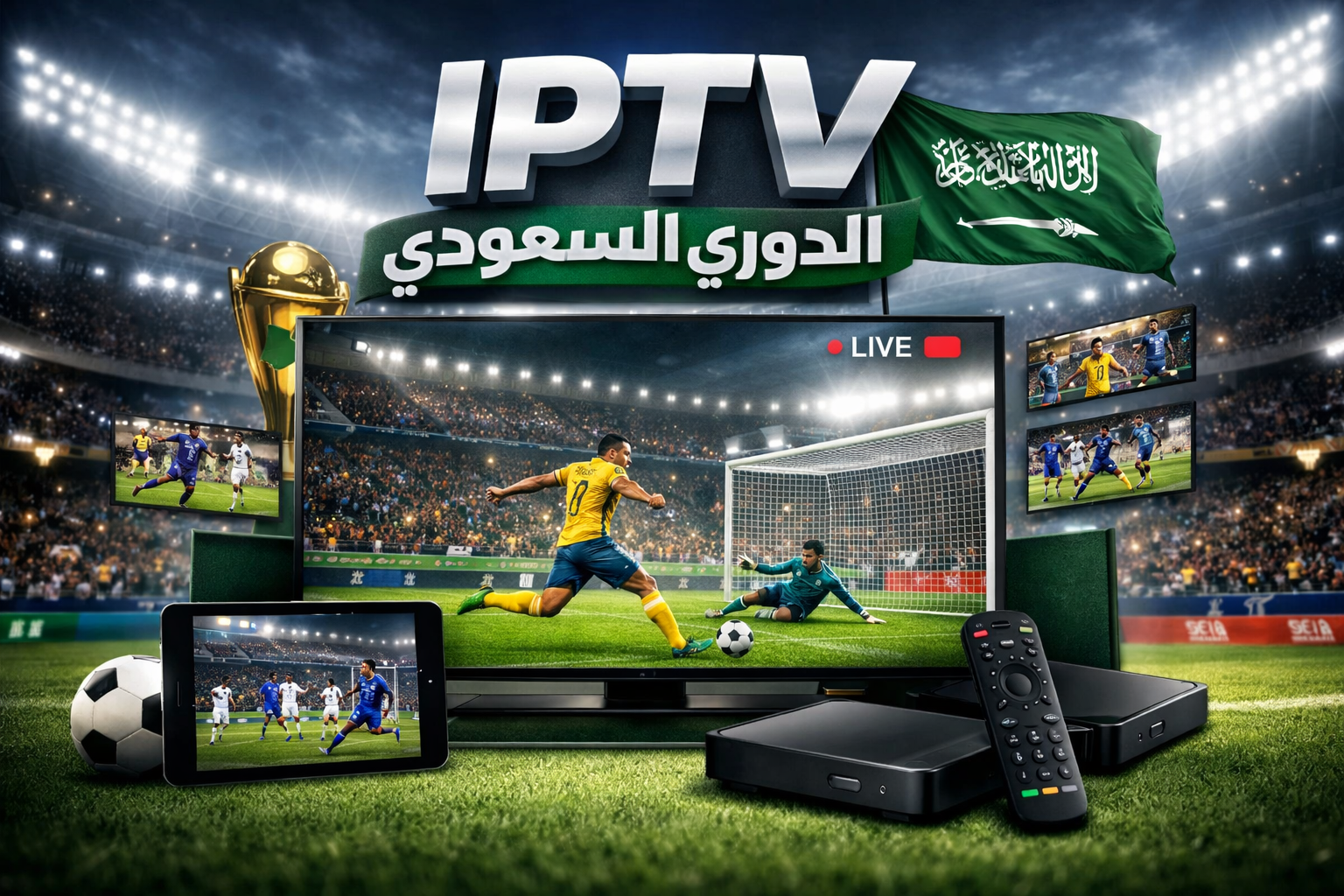 IPTV الدوري السعودي – أفضل اشتراك IPTV بدون تقطيع مع Hulk4kIPTV