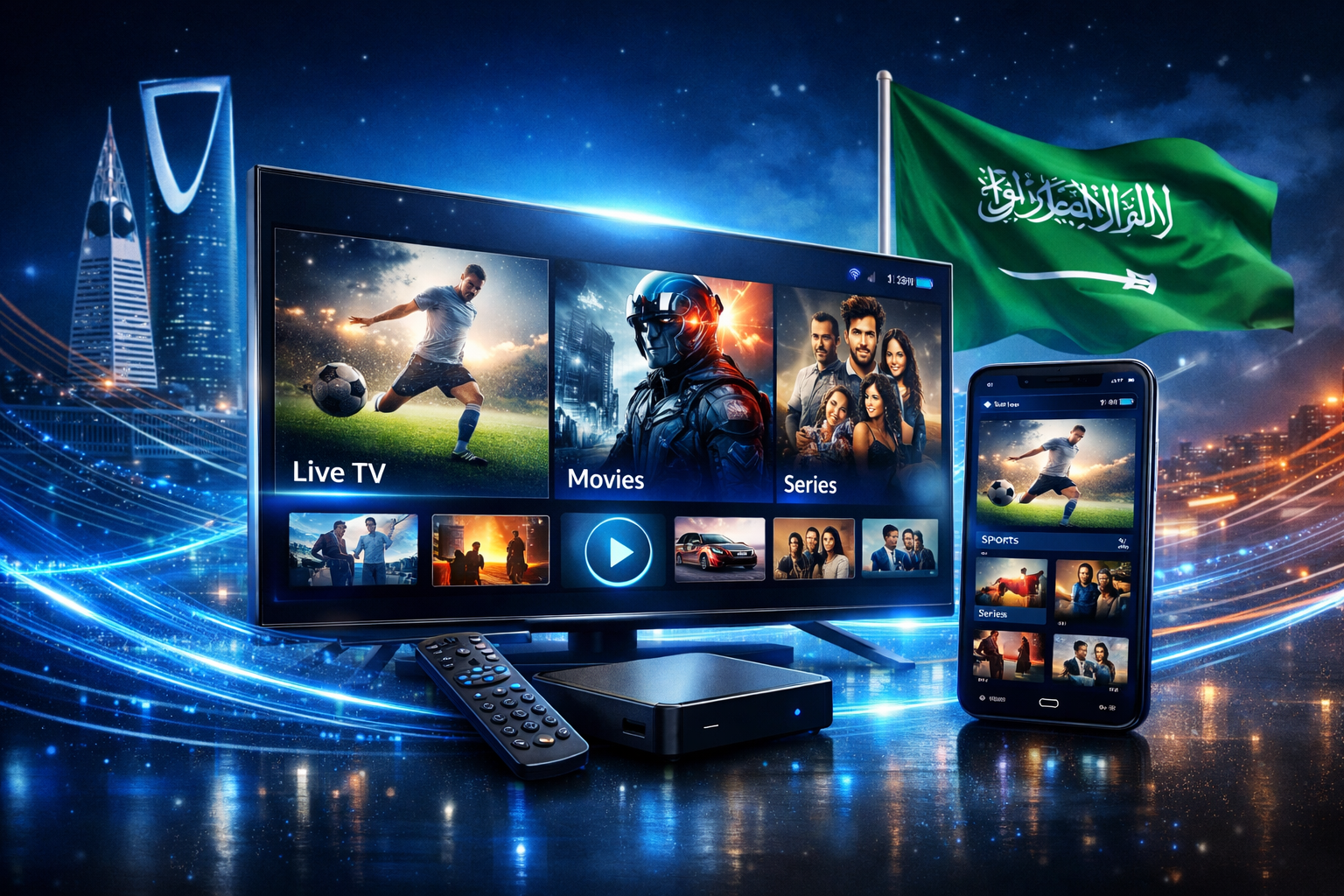 IPTV بدون تقطيع في السعودية – اشتراك hulk4kiptv (هالك)